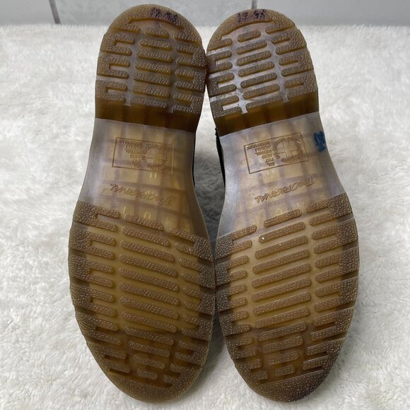 Dr. Martens Men's Black Leather Rocco Ankle Boot Buckle Shoes Size 12M - Picture 6 of 13